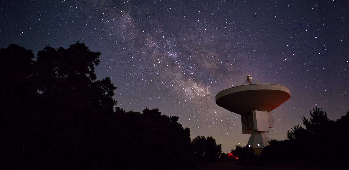 Cielo con estrellas.